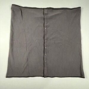 Lululemon Vinyasa Scarf Infinity Striped Snap‎ Wrap Shawl Cardigan Rulu Gray OS